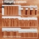 preview thumbnail 40 of 46, Linen Blend Light Filtering Back Tab/Rod Pocket Panel Pair(Set of 2)