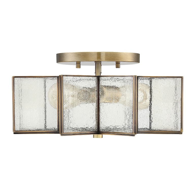 Trade Winds Stella Star Semi-Flush Mount Ceiling Light in Natural Brass - Natural Brass