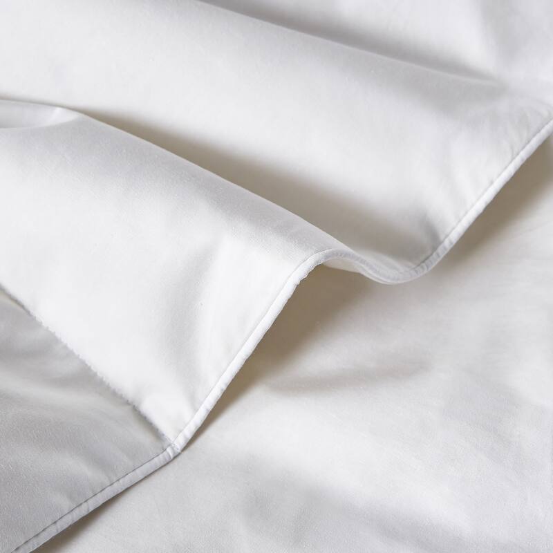Farm To Home 233 Thread Count Organic Cotton White Feather and Down Comforter