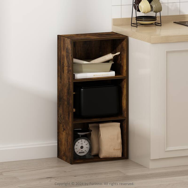 Furinno Luder 3-Tier Open Shelf Bookcase