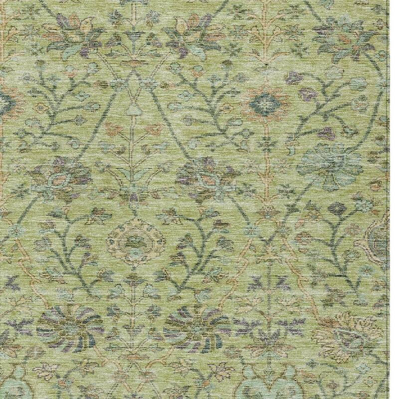HomeRoots Floral Transitional Rectangle Outdoor Rug
