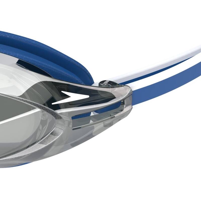 Vanquisher 3.0 Mirrored Swimming Googles, Blue/Steel/Silver Mirror