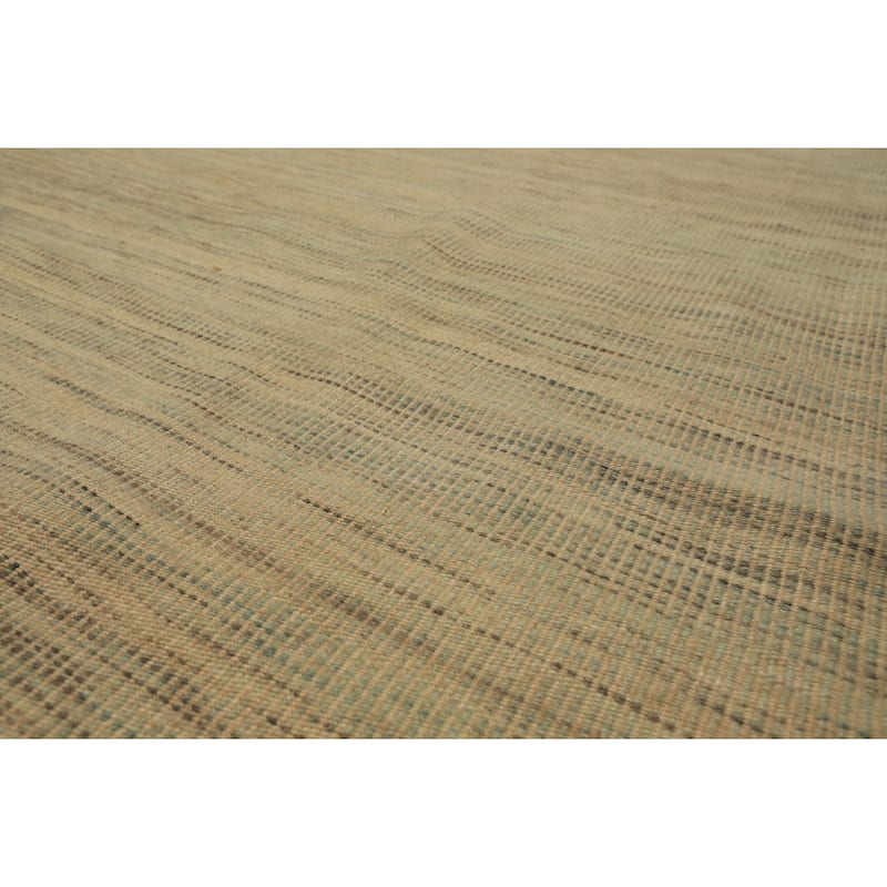 10x14'5'' Hand Woven Wool Ivory Kilim Modern & Contemporary Geometric Area Rug - 10' x 14' 5''