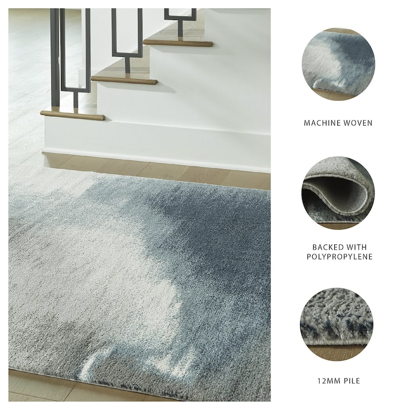 Signature Design by Ashley Brentward Blue/Gray Rug