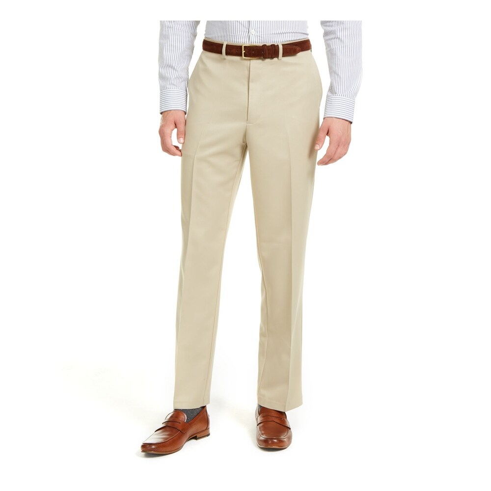 Dockers Slim Fit Flat Front Pants 31 X 32 Signature Branch Brown Khaki NWT