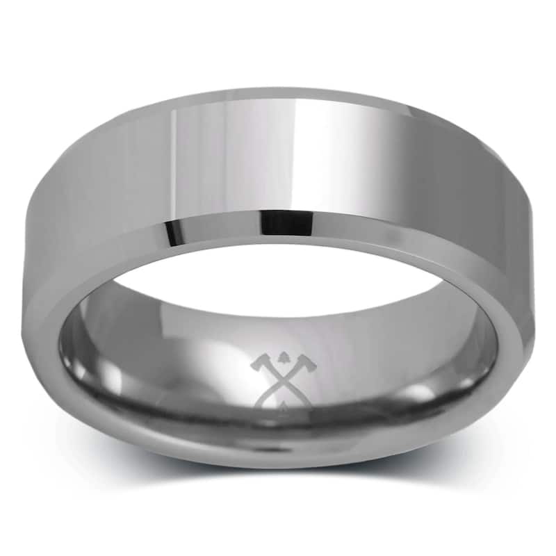 Manly Bands THE SAVANT Tungsten 8mm Polished Band
