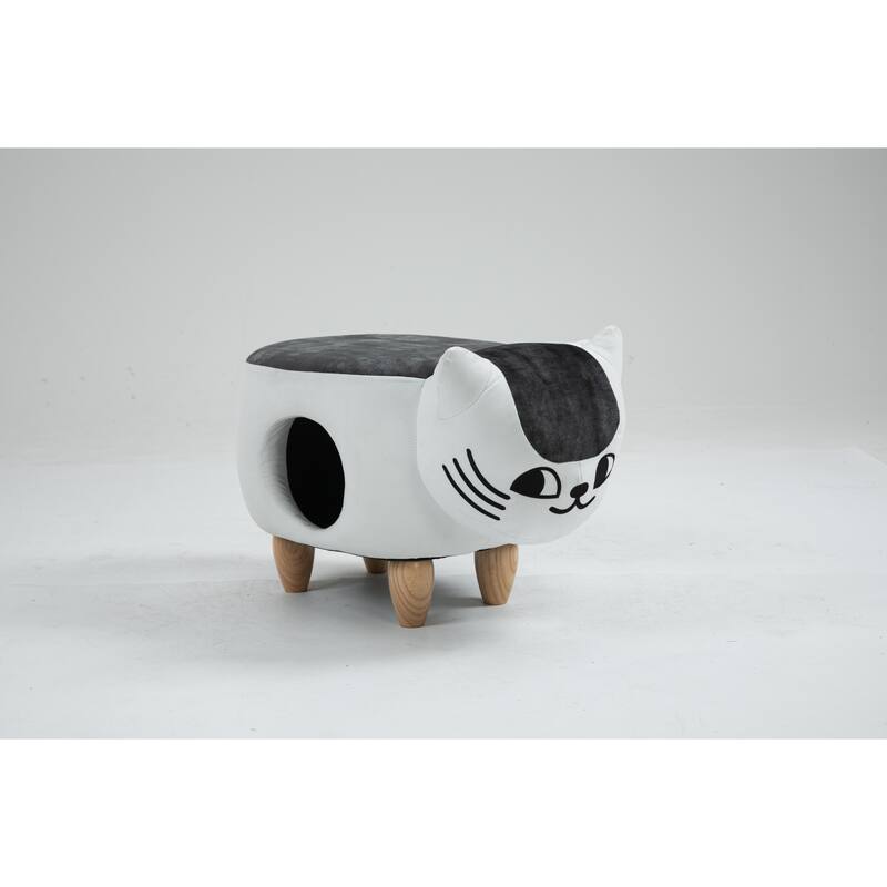 Cat Condo Pet House Storage Ottoman