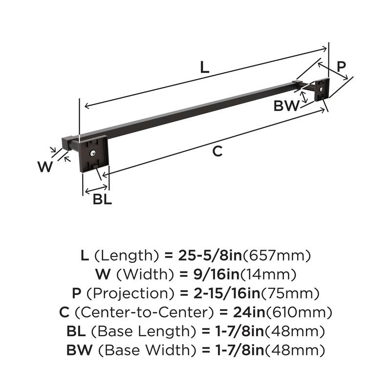 Appoint Oil Rubbed Bronze Traditional 24 in (610 mm) Towel Bar