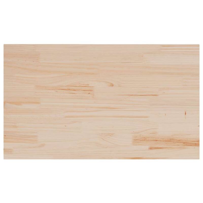vidaXL Table Top Set of 3 Natural Pine Solid Pine Wood Medium Simple - 18.5 x 31.5 x 1.0 in