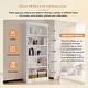 preview thumbnail 4 of 17, 83.4" Tall Wood Bookcase, 5-Tier Bookshelves with Adjustable Storage Shelves, Storage Shelves for Living Room,Home Office