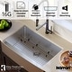 preview thumbnail 4 of 8, Karran Farmhouse/Apron Stainless Steel 33 in. Single Bowl Sink Kit