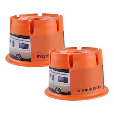 UIMOSO Trailer Jack Block for Any Tongue Jack, Post, Foot, 5th Wheels, 2-Pack - 2000 lbs