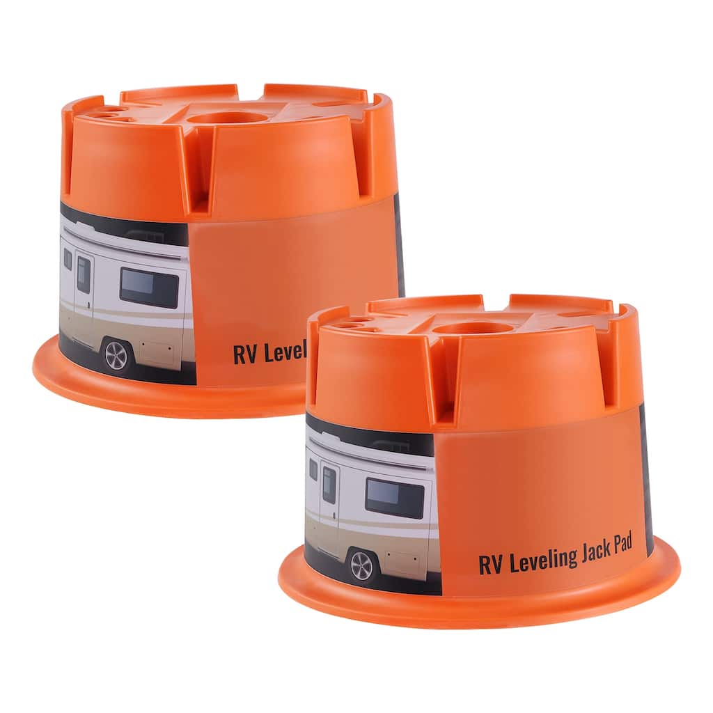 UIMOSO Trailer Jack Block for Any Tongue Jack, Post, Foot, 5th Wheels, 2-Pack - 2000 lbs