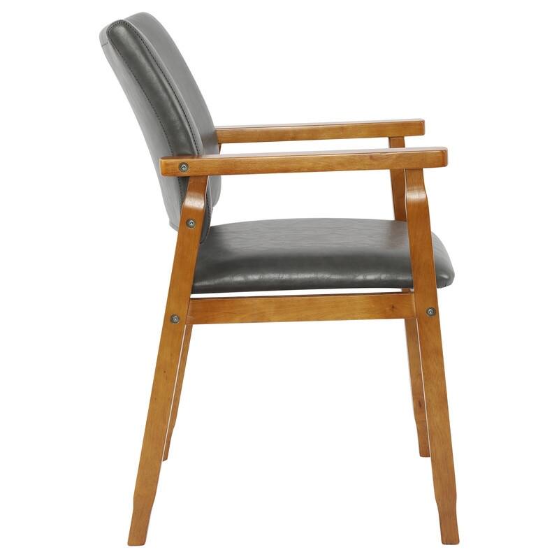 Walnut Upholstered Dining Chairs Solid Wood Arm Chair