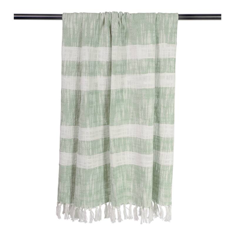 DII Slub Stripe Decorative Throw