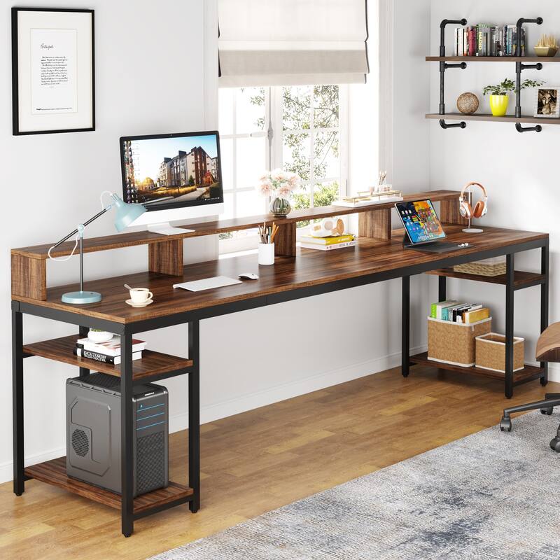 Long Two-Person Desk