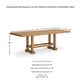 preview thumbnail 6 of 4, Signature Design by Ashley Havonplane Brown Counter Height Dining Extension Table - 41.75" W x 108" D x 36.25" H