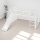 preview thumbnail 7 of 16, Twin Size Loft Bed with Slide, Staircase Storage Drawers, Convertible Ladder, and Guardrails, No Box Spring Needed