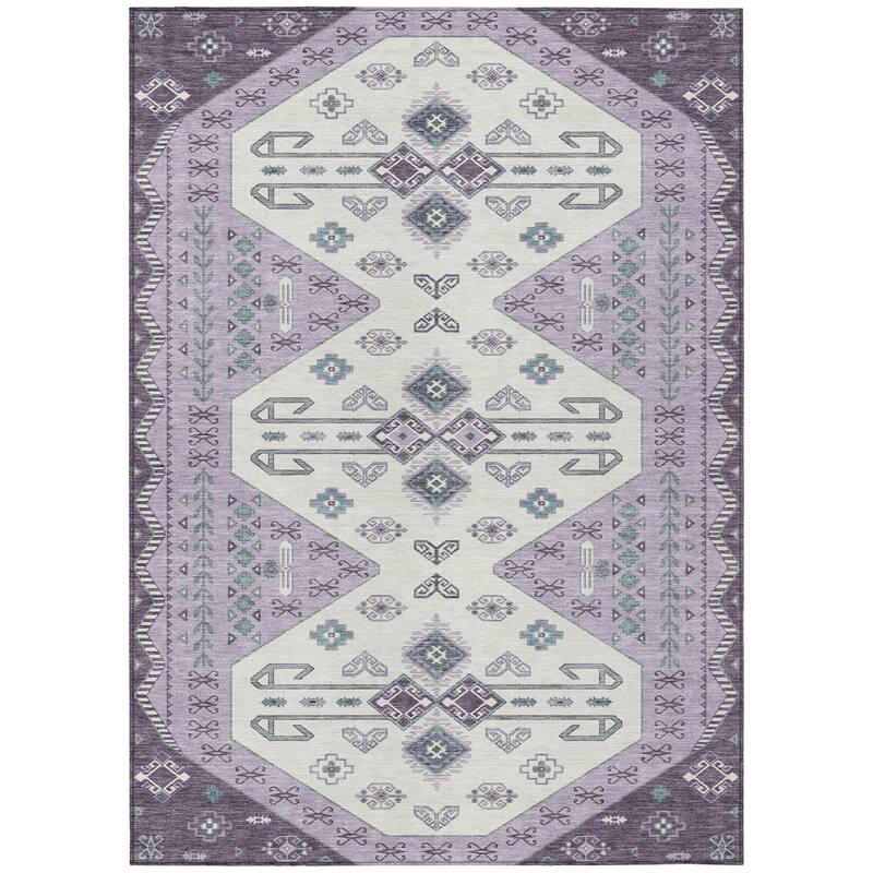 Machine Washable Indoor/ Outdoor Global Hiawatha Chantille Rug