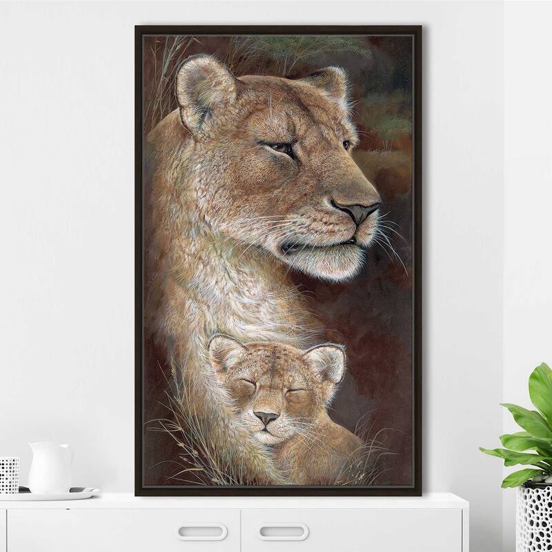 "Proud Mother" by Ruane Manning Print on Floating Canvas
