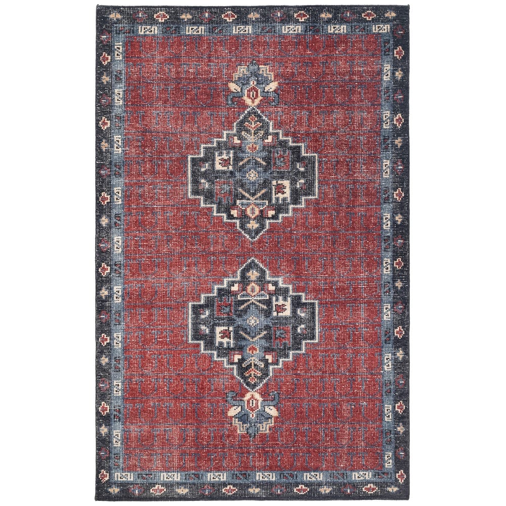 Terra by Obeetee Tuscany Eza Red Rug