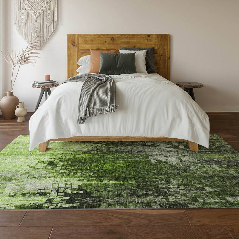 Premium Washable Super Soft Ombre Mosaic Mayfield Rug