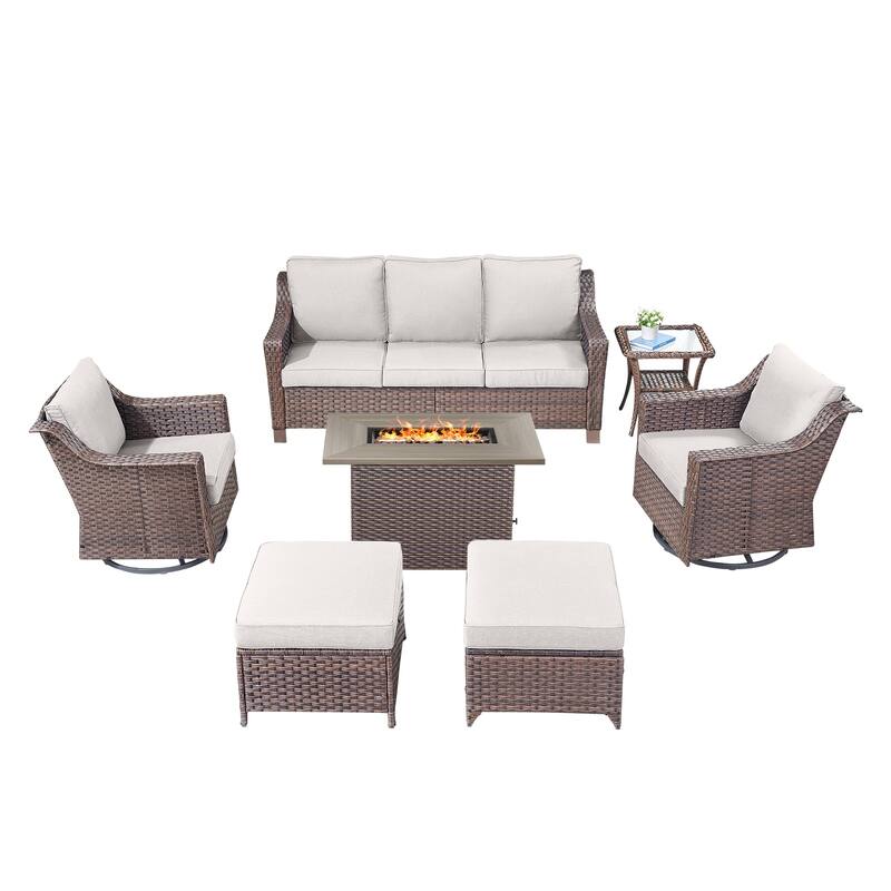 Outdoor Fire Pit Table with Sofa Funiture