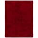 preview thumbnail 47 of 101, SAFAVIEH Handmade Bahija Luxe Shag 3-inch Thick Rug 6' x 9' - Red - Rectangle