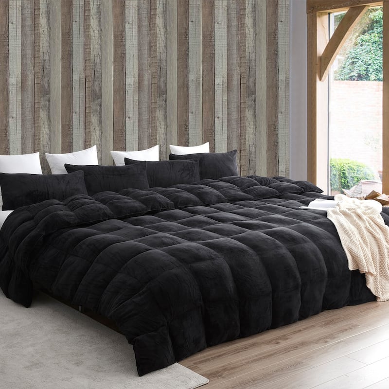 Boi He Thick® - Coma Inducer® Oversized Comforter Set - Black - Alaskan King