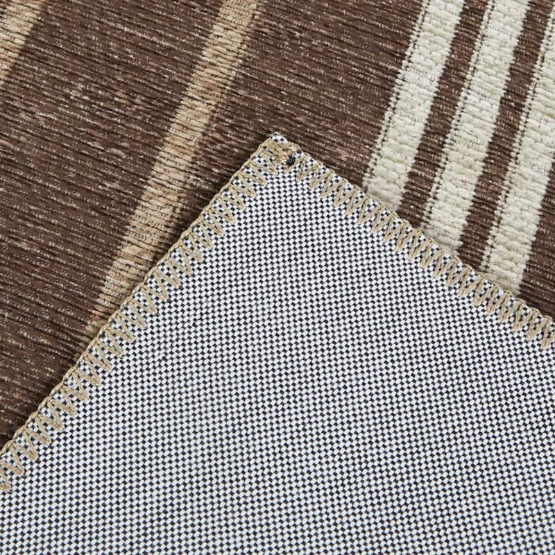 Carmelle Modern Striped Indoor/Outdoor Area Rug