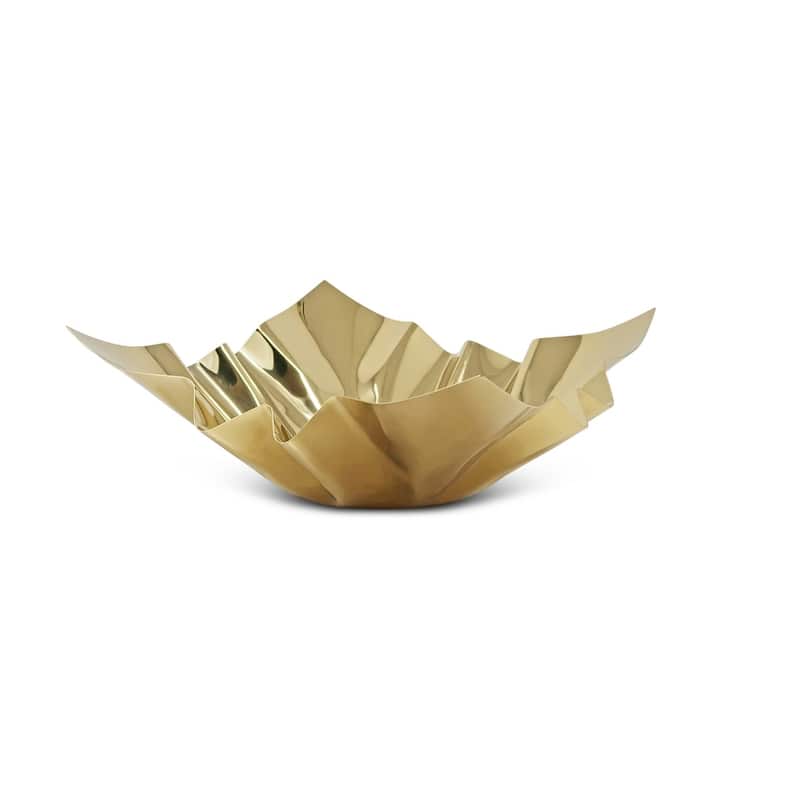 Square Bowl 12.25" Gold