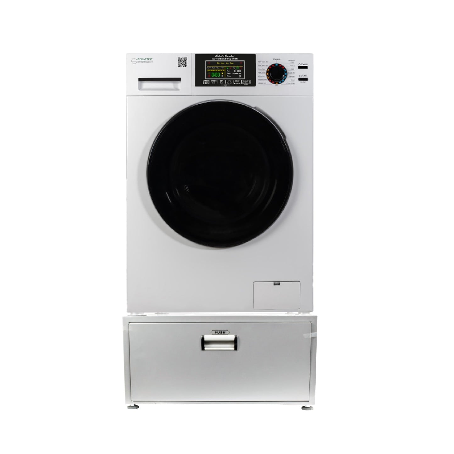 HOMCOM Compact Laundry Dryer, 1350W 3.22cu.ft Portable Clothes Dryer with 5 Drying