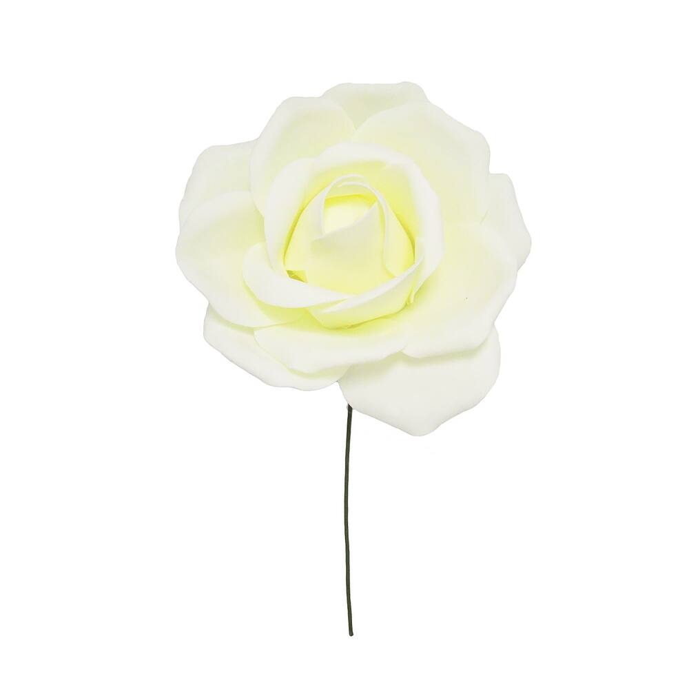 Set of 3 Large Foam Rose Stem Flower Wall Decor Backdrop Art Crafts 12in