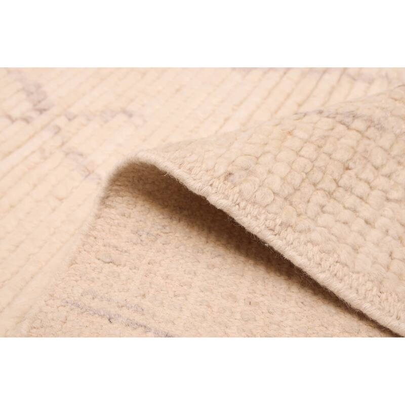 ECARPETGALLERY Hand-knotted Looma Cream Wool Rug - 8'3 x 10'0