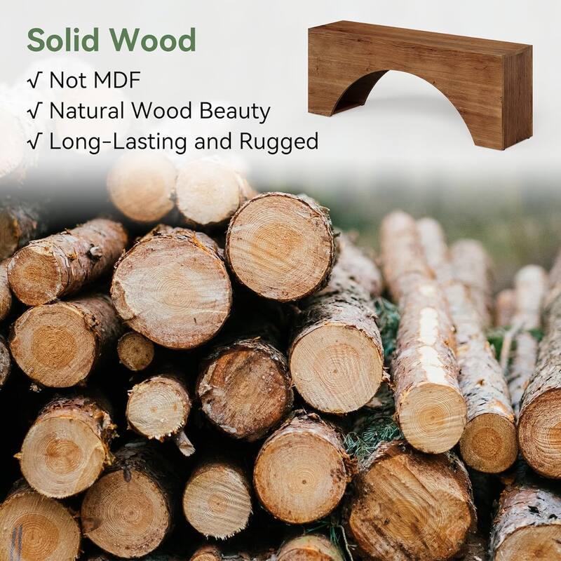 47" Solid Wood Bench, Narrow Long Entryway Bench for Living Dining Room, Hallway