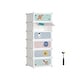 preview thumbnail 19 of 25, Kids Shoe Storage Solutions, Discover Stylish Shoe Racks with Convenient Doors White - 32.7”L x 12.2”W x 21.3”H (83 x 31 x 54 cm )