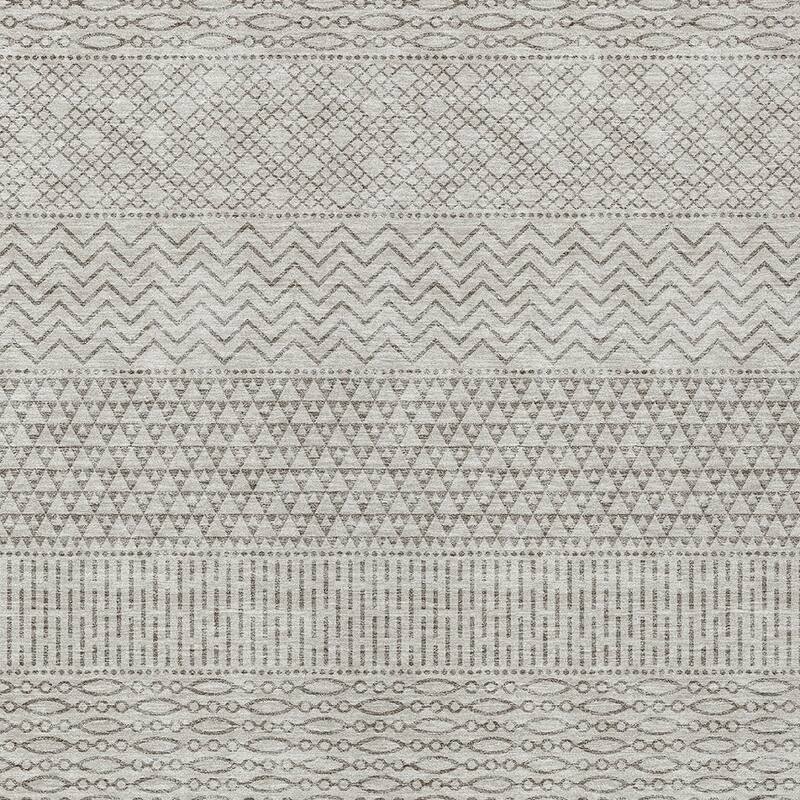 HomeRoots Chevron Modern Rectangle Outdoor Rug