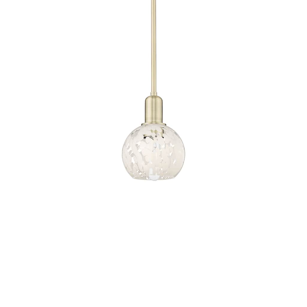 Innovations Lighting 716-1S-9-6 White Mouchette Pendant White