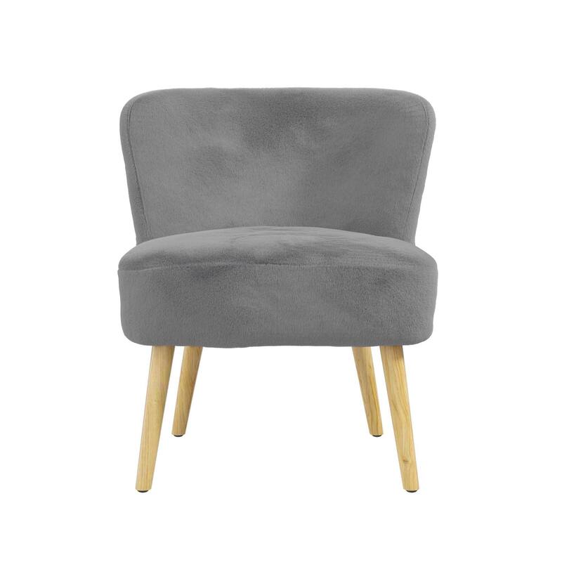 Avenue Greene Eden Boucle Kids Accent Chair with Natural Legs