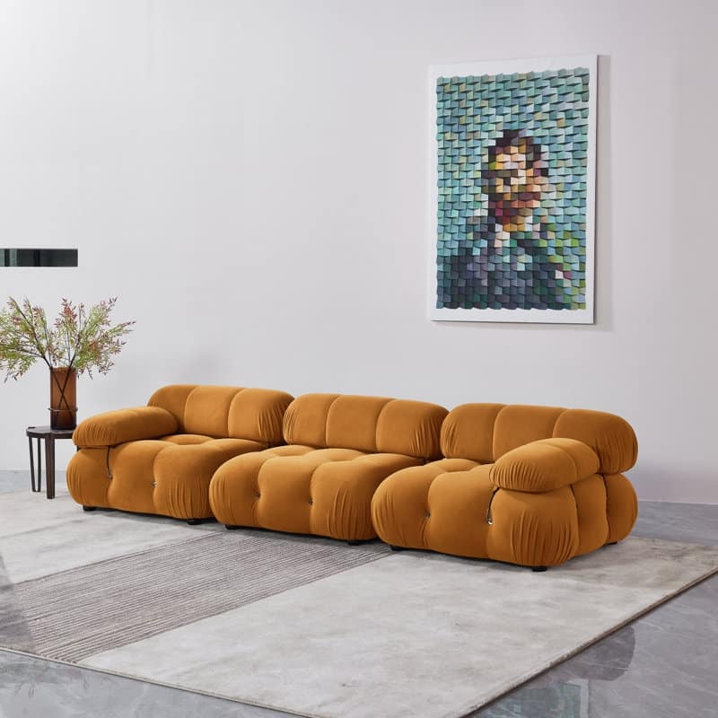 Belani 114'' Velvet Sofa