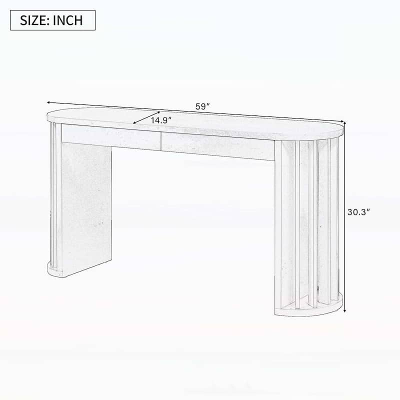 Stylish Console Table with Unique Design,for Entrance,Hallway,and Living Room Decor