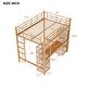 preview thumbnail 19 of 30, Industrial Modern Full Size Metal Loft Bed with Built-in Desk and Shelves, Space-saving Functionality, High Security, Black