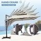 preview thumbnail 19 of 85, 11 x 11 FT Outdoor Square Patio Cantilever Offset Umbrella with Crank and 360 Degrees Rotation