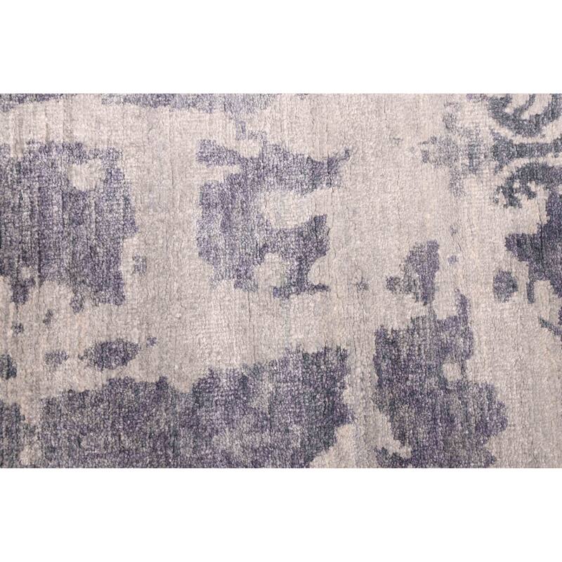 ECARPETGALLERY Hand-knotted Legacy Light Grey Silk Rug - 5'4 x 7'8