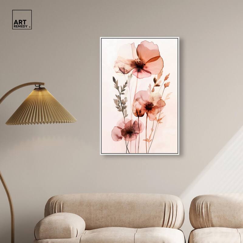 Petal Dye II Canvas by Art Remedy