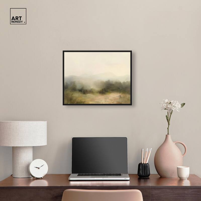 Haze Horizon Canvas by Art Remedy