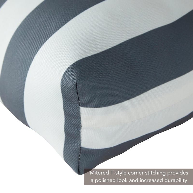 Outdoor 20-inch Polyester Dining Seat Cushion (Set of 2)