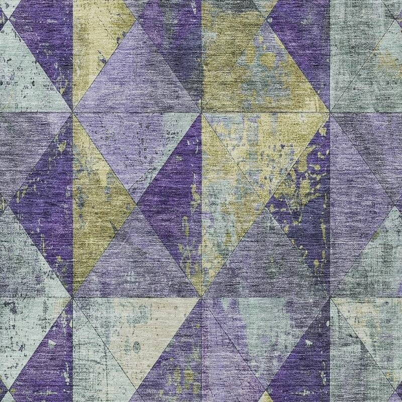 HomeRoots Geometric Transitional Rectangle Outdoor Rug