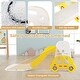 preview thumbnail 14 of 16, Gymax 5 in 1 Convertible Toddler Slide Set w/ Stool Book Rack for Boys