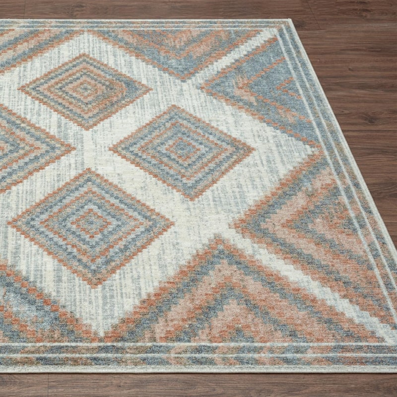 Luxe Weavers Multicolor Modern Geometric Area Rug for Living Room